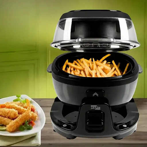 Аэрофритюрница Zepline ZP-140 на 10л с функцией вращения Smart с сенсорным управлением 4000Вт - фото 7