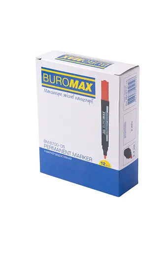 Маркер водостійкий JOBMAX, BM.8700-05, червоний