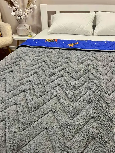 Дитяче покривало-ковдра полуторне 150 х 210 см  Патруль Синій - фото 3