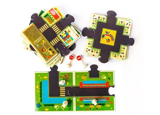 Настольная игра Djeco Пазл Дорога, 24 эл. (гигант) (Puzzle giant: The City) (DJ07161) - фото 5