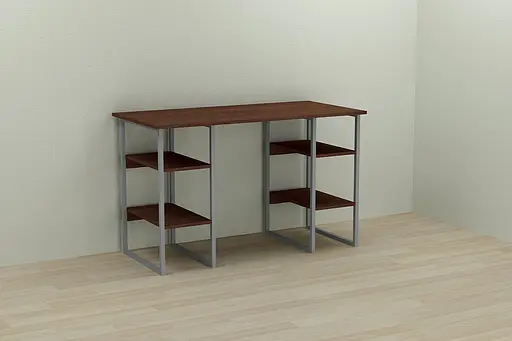 Компьютерный стол Ferrum-decor Тим 75x120x60 серый ДСП Венге 16мм (FRD-106097)