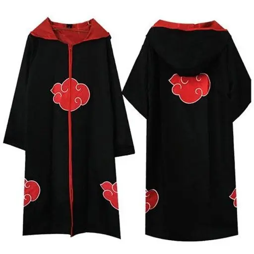 Плащ Акацукі з капюшоном Аніме Наруто Naruto Akatsuki NA 22.049 - фото 1