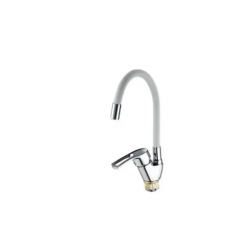 Змішувач для кухні Mixxus YUB4-181 Reflector White з білим силіконовим виливом (MI6482) - фото 1