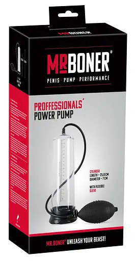 Помпа для пениса Mister Boner Professionals Power Pump 25 см прозрачный - фото 4