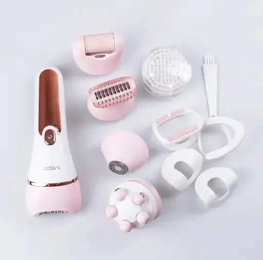 Епілятор жіночий 6 в 1 VGR V-733 з насадками - фото 3