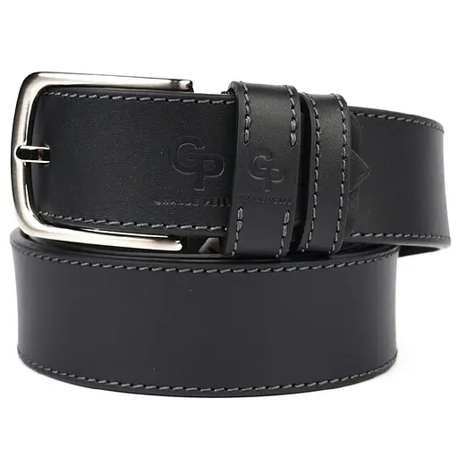 Ремінь шкіряний Grande Pelle чорний 120х4х0.5 см acs0032051 - фото 2