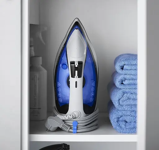 Russell Hobbs Праска Easy Store Pro, 2400Вт, 320мл, паровий удар -180гр, постійна пара - 45гр, зберігання шнура, керам. підошва, біло-синій - фото 10