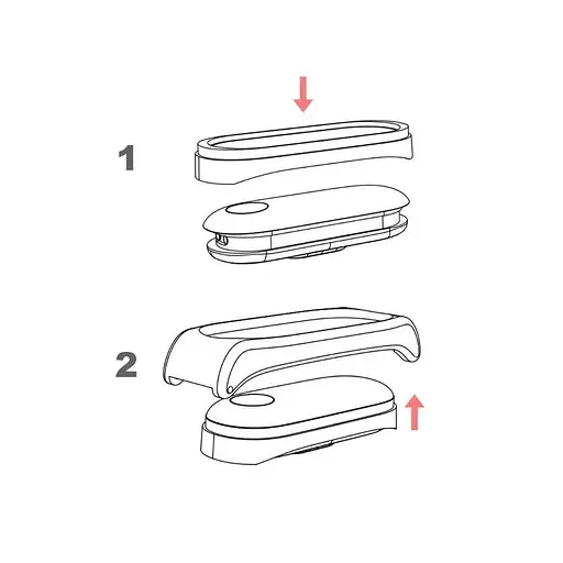Шкіряний ремінець MiJobs для фітнес-браслета Xiaomi Mi Band 7 Type C коричневий, тримач - золотистий, - фото 6