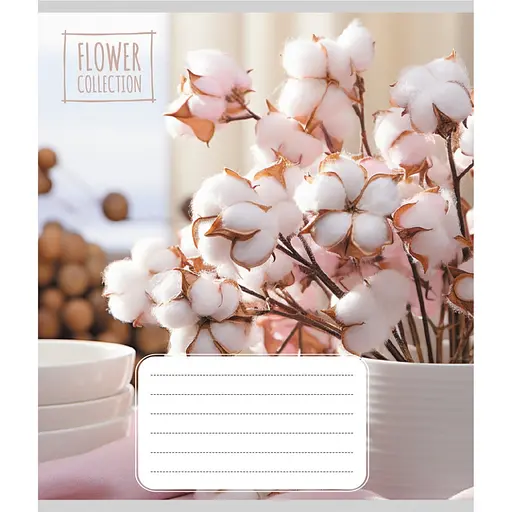 Зошит загальний "Квіткова композиція" 048-600186L-1 в лінію, 48 аркушів (959060)