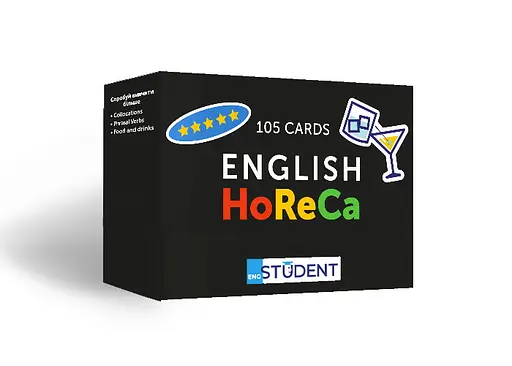 Настільна гра English Student Картки для вивчення английскої мови English Student HoReCa English Vocabulary (укр.) (591225970)
