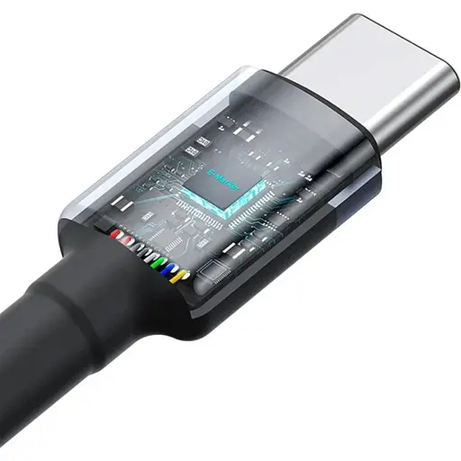 Кабель Baseus Cafule Charging Type-C to Type-C 100W 1m 2pcs Black (P10318306003-00) [141246] - фото 5