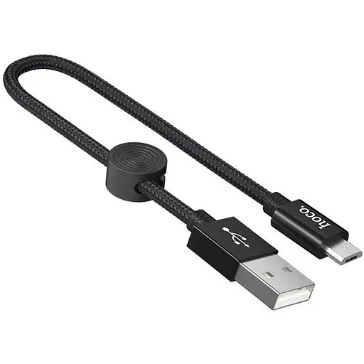 Кабель Hoco X35 Premium charging data cable for Micro L-0.25 м Чорний - фото 1
