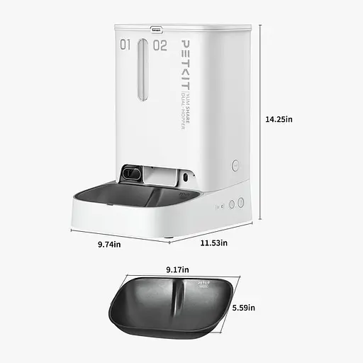 Смарт-годівниця Petkit YumShare Dual-hopper with Camera (P591) - фото 10