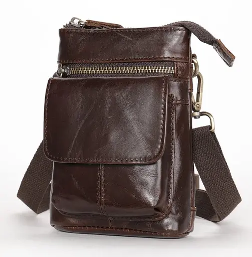 Чоловіча шкіряна сумка Vintage 12,5х17х4 см sum0012924 - фото 2