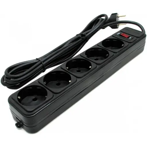 Сетевой фильтр Gembird SPG5-G-15B Black [128829] - фото 2