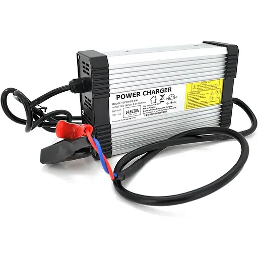 Зарядное устройство Merlion для аккумуляторов LiFePO4 12V(14,6V),4S,20A-240W + крокодилы,BOX,Q25