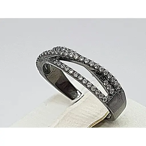 Срібне кільце Золотий квартал з фіанітами. Артикул 308991 18 - фото 2