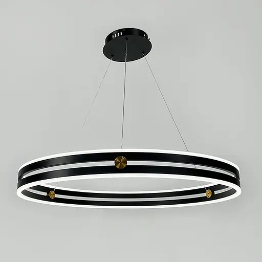 Люстра с подвесным черным кольцевым корпусом Ø 80 см | Ст. MJ264-800 | Line F - фото 1