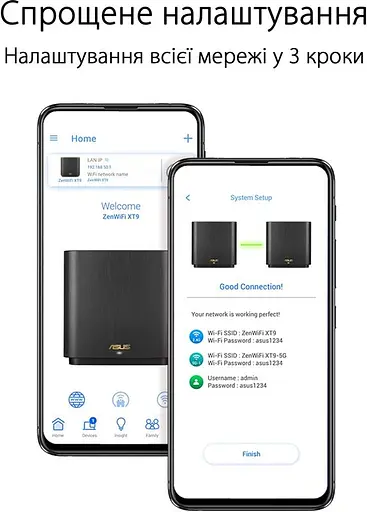 Wi-Fi Mesh система Asus ZenWiFi XT9 1pk Black (90IG0740-MO3B50) - фото 7