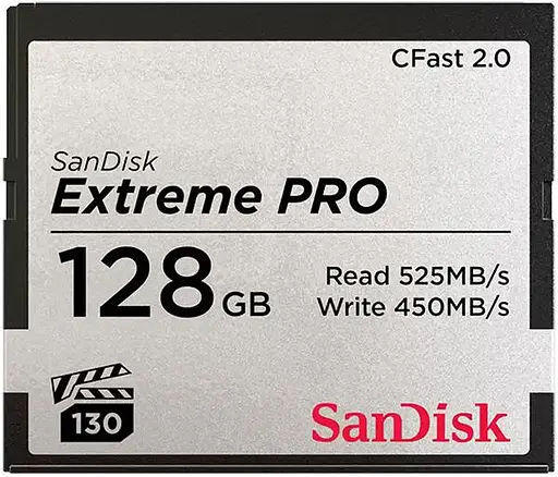 Карта памяти Sandisk 128GB CFast 2.0 Extreme PRO 525MB/s (SDCFSP-128G-G46D) - фото 1