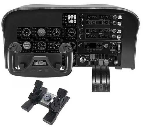 Педали Logitech G Saitek Pro Flight Rudder Pedals PC (945-000005) - фото 2