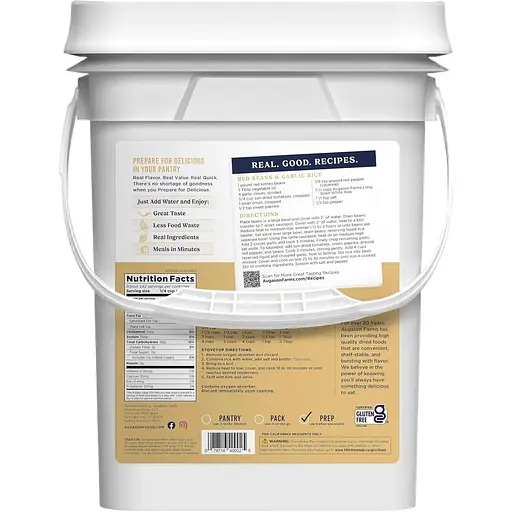 Рис белый длиннозернистый Augason Farms с большим сроком годности до 30 лет 242 порции - фото 2