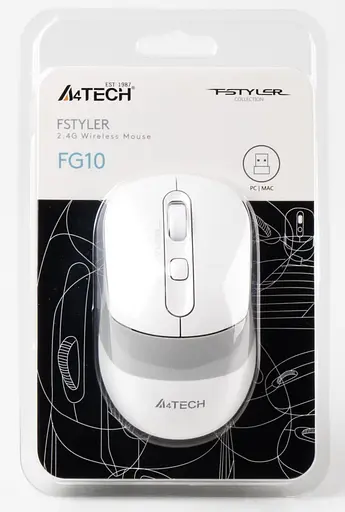 Беспроводная мышь A4Tech Fstyler FG10 Wireless White (FG10 (White)) - фото 6