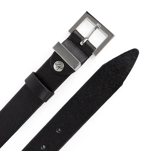 Ремінь жіночий шкіряний JK-3023 black silver-2 чорний (105 см) - фото 3