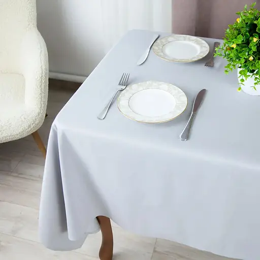 Скатерть ТЕП Aquastop водоотталкивающая Light Gray 150x220 см (С-04224_30316) - фото 1