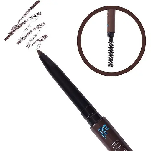 Карандаш для бровей Parisa Micro brow pencil тон 311 Deep brown 