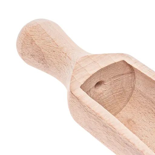 Ложка совок дерев'яний для цукру, спецій та сипучих продуктів 11 см, Woodly Бежевий 86267 - фото 7