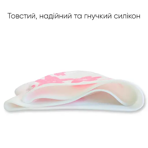 Доросла Шапочка для плавання Renvo Selva Уні Білий Рожевий OSFM (2SC500-0305) - фото 6