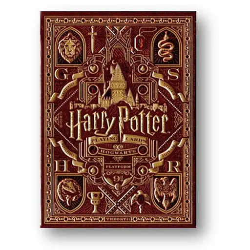 Карты игральные United States Playing Card Company Theory11 Harry Potter Gryffindor (red) (PC_T11HPG) - фото 1