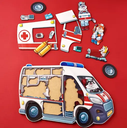 Дерев'яний сортер-головоломка Швидка допомога Ubee ПСФ020