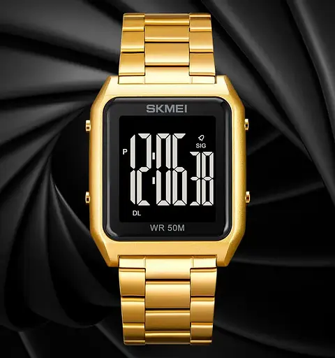 Чоловічий наручний годинник Skmei 1879 (Золотистий) - фото 6