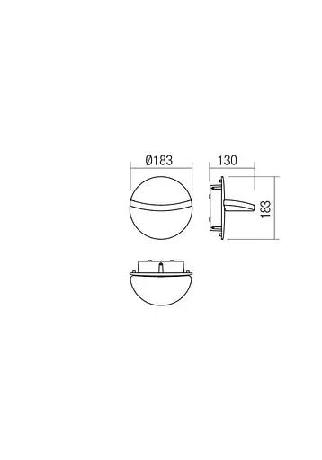 Бра вуличне GIMBAL AP LED SMD 16W IP65 DG 3000K(5.1.2) Redo 90068 - фото 2