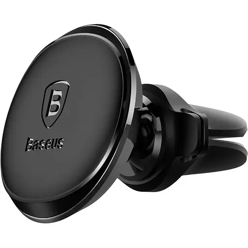 Автоутримувач Baseus Magnetic Air Vent Car Mount With Cable Clip Black (SUGX020001)