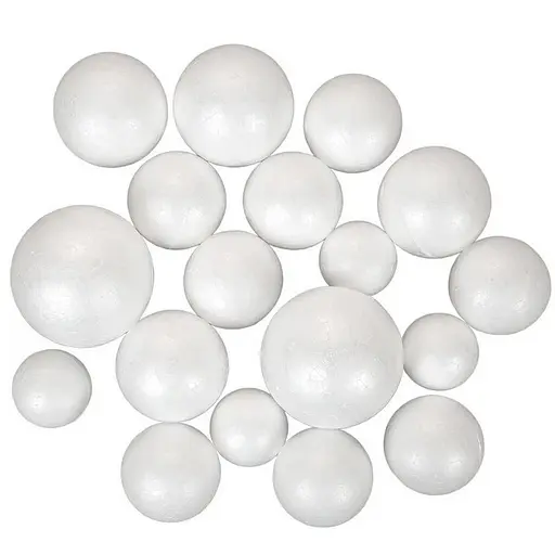 Набор пенопластовых заготовок "Шар" Santi 743112 в наборе 36 шт, микс размеров - фото 1