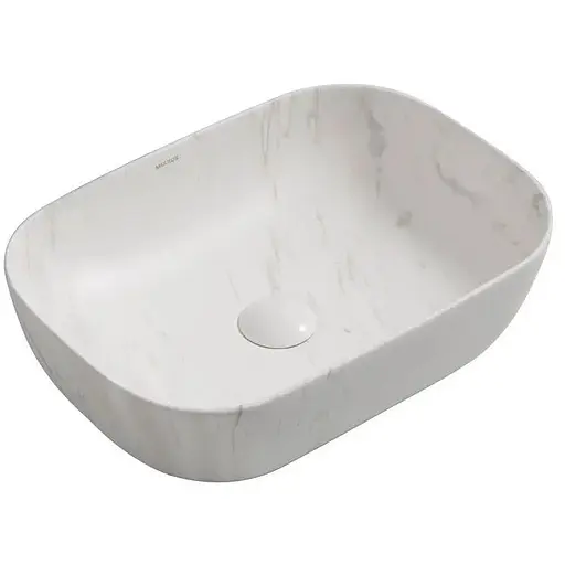 Умивальник накладний Mixxus Premium Diverse-0112 marble 455x325x135 мм MP6543, Мармур - фото 1