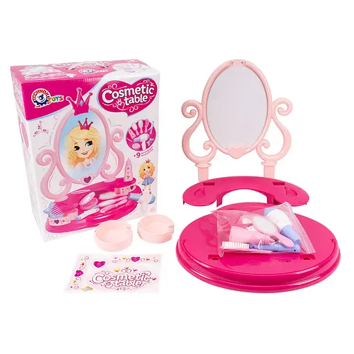 Дитяча іграшка Косметичний столик 8676TXK безпечне дзеркало - фото 2
