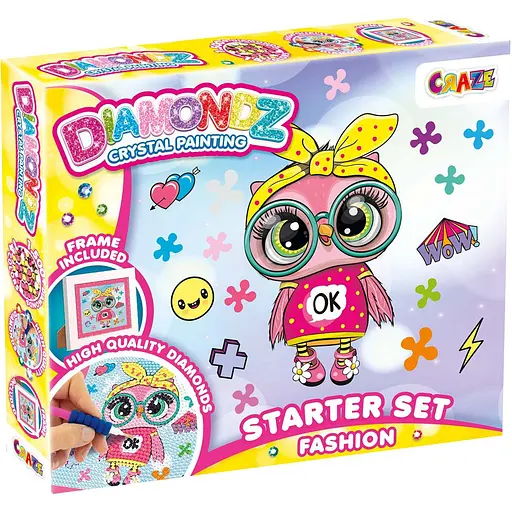 Набір для створення картини Craze Diamondz Сова в рамці зі стразами (47385) - фото 1