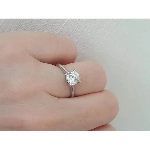 Серебряное кольцо Агни АЗУРИЯ с фианитом. 1010/1Р-CZ 17,5 - фото 2