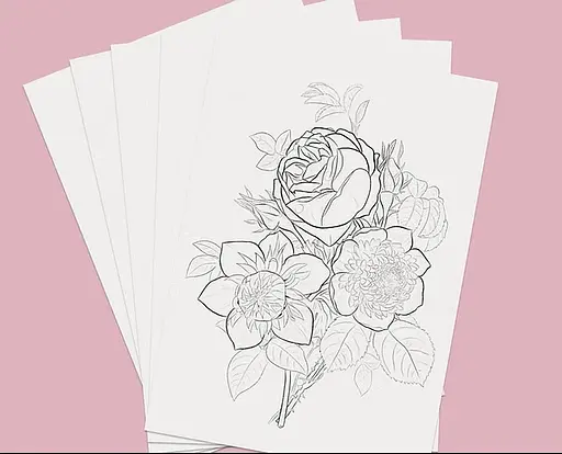 Листівки для розмальовування Квіти - Ольга Марс - фото 6