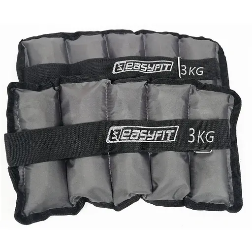 Утяжелители EasyFit 2 х 3 кг для ног и рук с металлом (EF-AWTМ-300) - фото 1