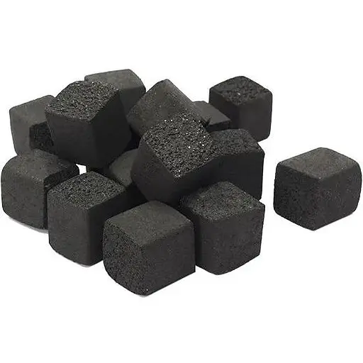 Вугілля Coco Square для кальяну кокосовий квадрат 40мм 1шт куб (10531) - фото 3