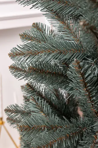 Новорічна штучна ялинка 1,3 м блакитна Різдвяна ніч реалістична Преміум LUGI SOK-22-2 - фото 5