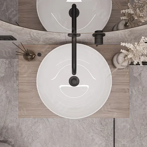 Умивальник VBI Bari white накладний VBI-011600, Білий - фото 2