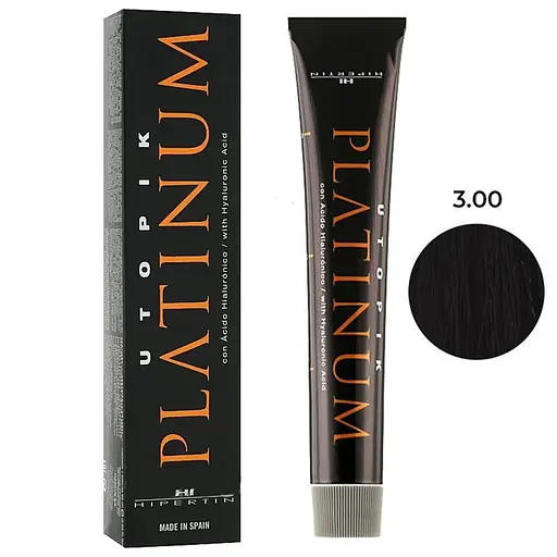 Професійна стійка крем-фарба для волосся Hipertin Platinum 3.00 темно-каштановий 60 мл - фото 2