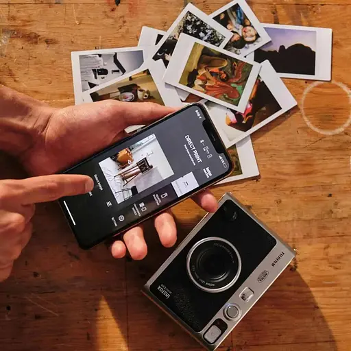 Подарочный набор камера Fujifilm Instax Mini EVO, Фотобумага 20 шт, Чехол, Фотоальбом 108 фото Черный - фото 10