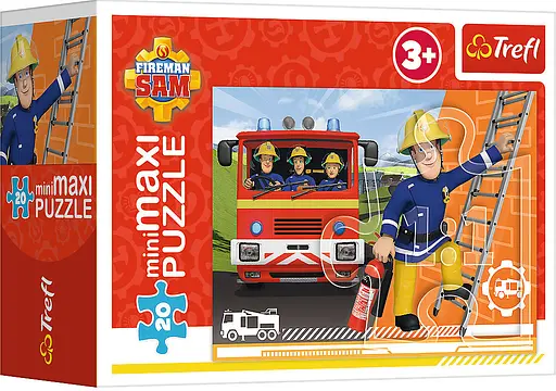 Пазлы - (Мини - Макси) - "Пожарная машина" / Пожарный Сэм - фото 1